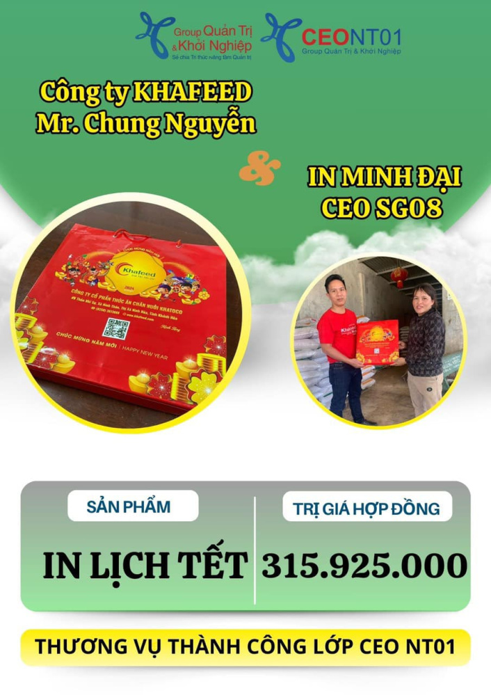 Sự Giao Thương của Khafeed trong Cộng Đồng CEO-NT01!