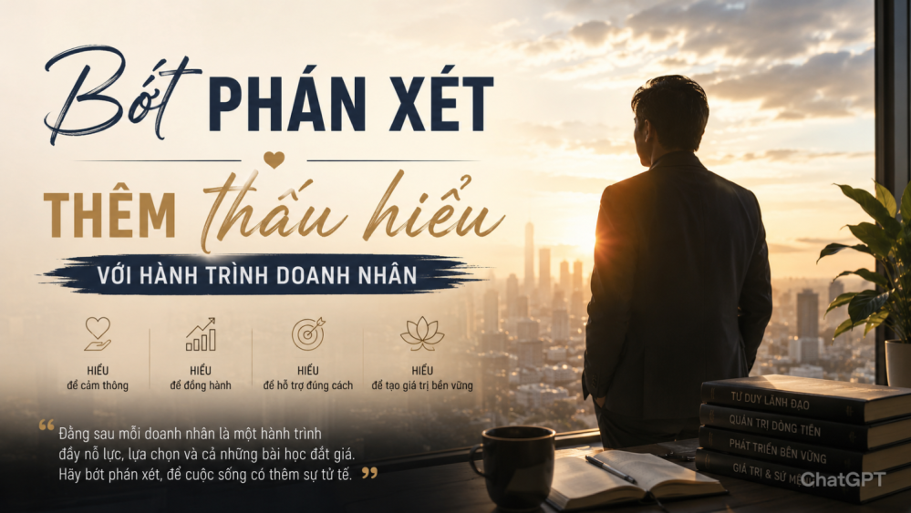 Bớt phán xét – Thêm thấu hiểu với hành trình doanh nhân