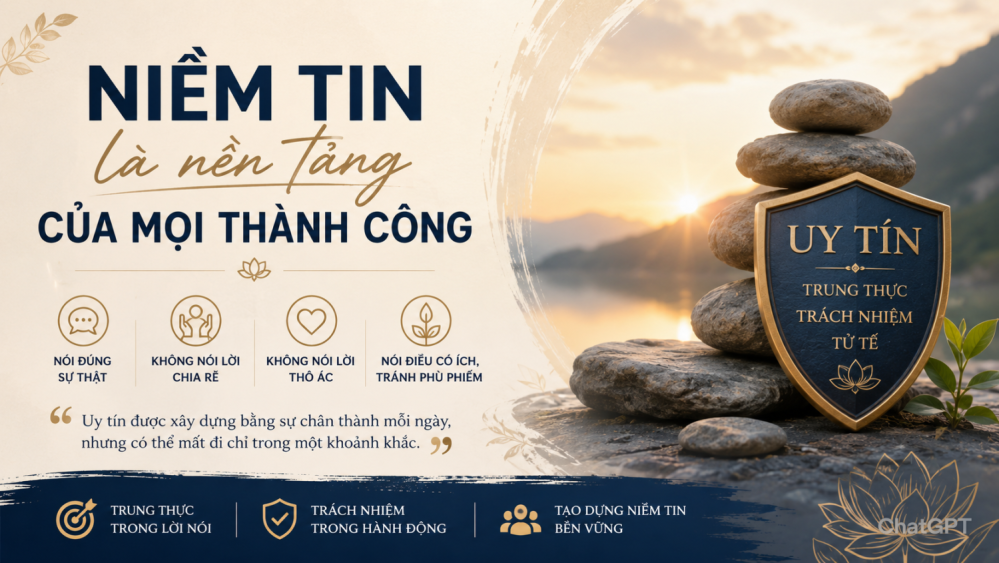 Thành công bắt đầu từ sự trung thực